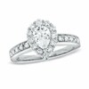 Thumbnail Image 1 of Previously Owned - 1-1/4 CT. T.W. Pear Shaped Diamond Vintage Ring in 14K White Gold