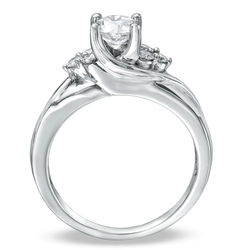 Previously Owned - 1 CT. T.W. Diamond Engagement Ring in 14K White Gold
