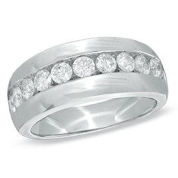 Previously Owned - 1-1/2 CT. T.W. Diamond Band in 14K White Gold