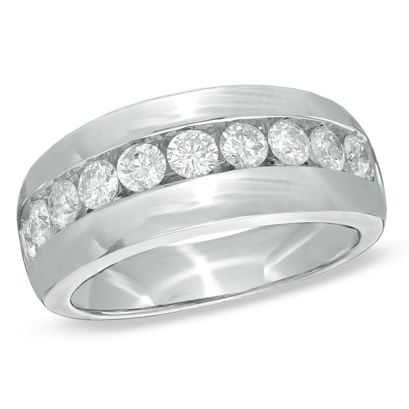 Main Image 1 of Previously Owned - 1-1/2 CT. T.W. Diamond Band in 14K White Gold