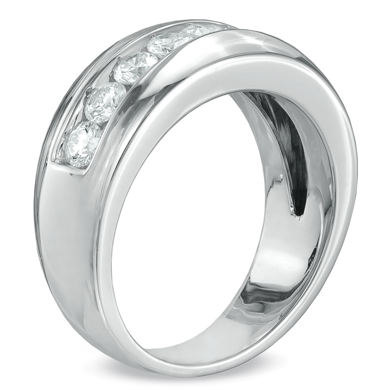 Main Image 2 of Previously Owned - 1-1/2 CT. T.W. Diamond Band in 14K White Gold