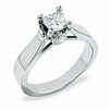 Thumbnail Image 1 of Previously Owned - 1 CT. T.W. Bezel Set Princess-Cut Diamond Solitaire Engagement Ring in 14K White Gold
