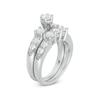 Thumbnail Image 1 of Previously Owned - 3 CT. T.W. Diamond Three Stone Bridal Set in 14K White Gold