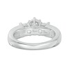 Thumbnail Image 3 of Previously Owned - 3 CT. T.W. Diamond Three Stone Bridal Set in 14K White Gold