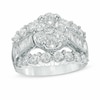Thumbnail Image 1 of Previously Owned - 4 CT. T.W. Composite Diamond Cluster Engagement Ring in 14K White Gold