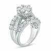 Thumbnail Image 2 of Previously Owned - 4 CT. T.W. Composite Diamond Cluster Engagement Ring in 14K White Gold