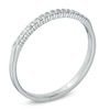 Thumbnail Image 2 of Previously Owned - 1/10 CT. T.W. Diamond Anniversary Band in Sterling Silver