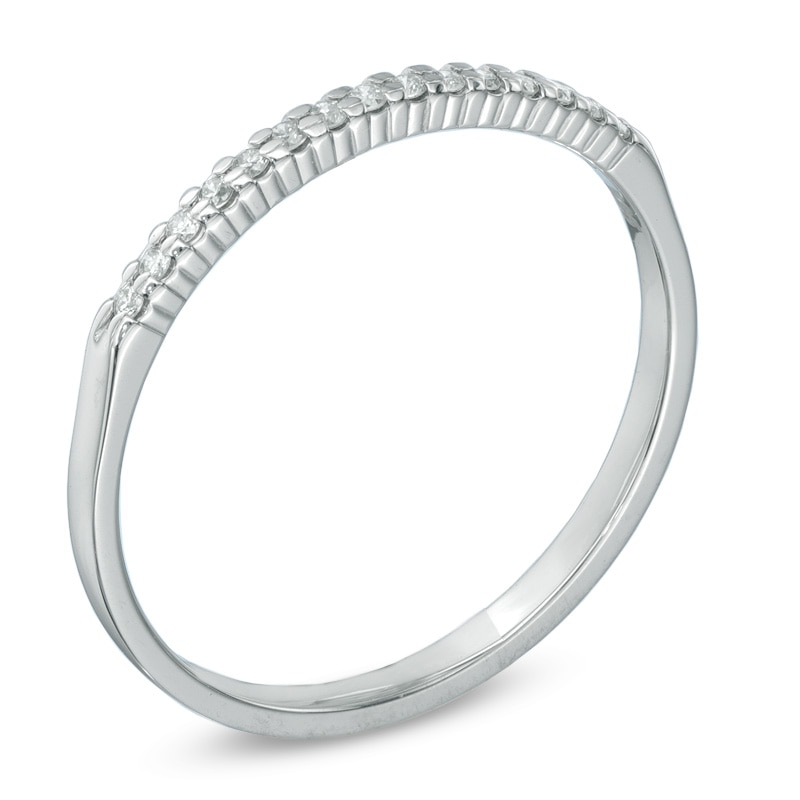 Main Image 2 of Previously Owned - 1/10 CT. T.W. Diamond Anniversary Band in Sterling Silver