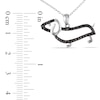 Thumbnail Image 2 of Previously Owned - Black Diamond Accent Dachshund Pendant in Sterling Silver with Beaded Black Rhodium