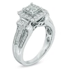 Thumbnail Image 2 of Previously Owned - 1 CT. T.W. Quad Princess-Cut Diamond Frame Engagement Ring in 10K White Gold