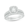 Thumbnail Image 1 of Previously Owned - 1 CT. T.W. Diamond Frame Bridal Set in 14K White Gold