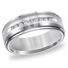 Thumbnail Image 0 of Previously Owned - Triton Men's 1/4 CT. T.W. Diamond Comfort Fit Tungsten and Stainless Steel Wedding Band