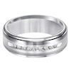 Thumbnail Image 1 of Previously Owned - Triton Men's 1/4 CT. T.W. Diamond Comfort Fit Tungsten and Stainless Steel Wedding Band