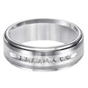 Thumbnail Image 2 of Previously Owned - Triton 1/4 CT. T.W. Diamond Comfort Fit Tungsten and Stainless Steel Wedding Band