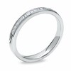 Thumbnail Image 1 of Previously Owned - 1/4 CT. T.W. Princess-Cut and Baguette Diamond Band in 14K White Gold