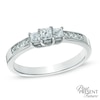 Thumbnail Image 0 of Previously Owned - 1 CT. T.W. Princess-Cut Diamond Three Stone Engagement Ring in 10K White Gold