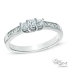 Thumbnail Image 1 of Previously Owned - 1 CT. T.W. Princess-Cut Diamond Three Stone Engagement Ring in 10K White Gold