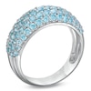 Thumbnail Image 2 of Previously Owned - Blue Topaz Pavé Band in Sterling Silver