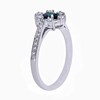 Thumbnail Image 2 of Previously Owned - Oval Alexandrite and 1/3 CT. T.W. Diamond Frame Ring in 18K White Gold