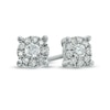 Previously Owned - 1/4 CT. T.W. Diamond Frame Stud Earrings in 14K White Gold