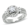 Thumbnail Image 1 of Previously Owned - 1 CT. T.W. Diamond Framed Engagement Ring in 14K White Gold