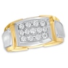 Thumbnail Image 0 of Previously Owned - Men's 1/2 CT. T.W. Diamond Triple Row Ring in 10K Two-Tone Gold
