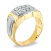 Thumbnail Image 1 of Previously Owned - Men's 1/2 CT. T.W. Diamond Triple Row Ring in 10K Two-Tone Gold