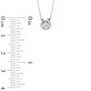 Thumbnail Image 2 of Previously Owned - Sirena™ Accent Solitaire Pendant in 14K White Gold