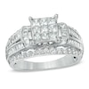 Thumbnail Image 0 of Previously Owned - 1-1/4 CT. T.W. Princess-Cut Composite Diamond Engagement Ring in 10K White Gold