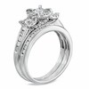 Thumbnail Image 2 of Previously Owned - 1 CT. T.W. Diamond Three Stone Bridal Set in 14K White Gold
