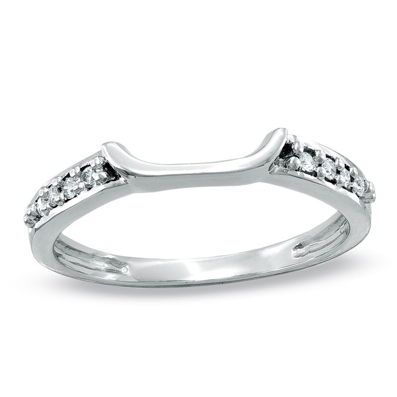 Main Image 1 of Previously Owned - Diamond Accent Wedding Band in 14K White Gold