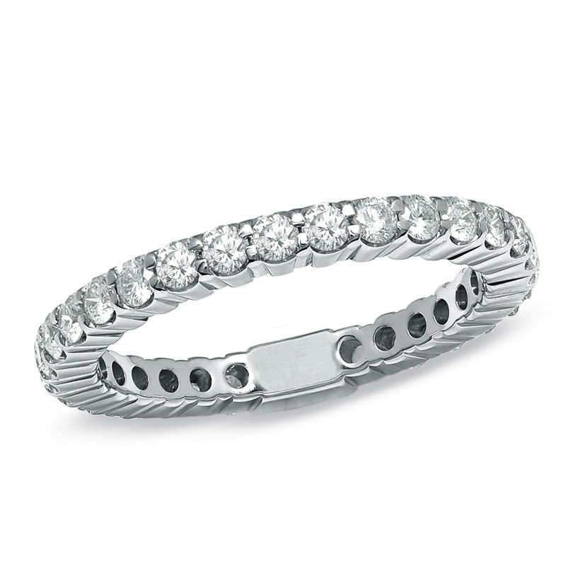 Main Image 1 of Previously Owned - 1 CT. T.W. Diamond Eternity Band in 14K White Gold