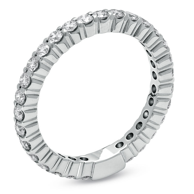 Main Image 2 of Previously Owned - 1 CT. T.W. Diamond Eternity Band in 14K White Gold