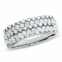 Previously Owned - 1 CT. T.W. Diamond Band in 14K White Gold