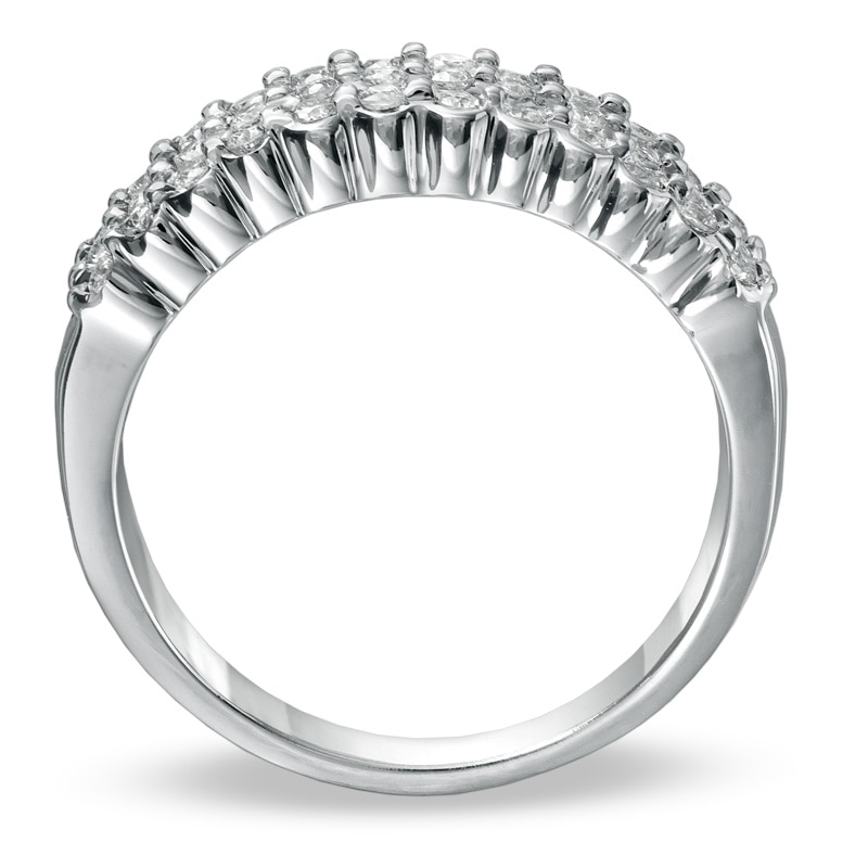 Main Image 2 of Previously Owned - 1 CT. T.W. Diamond Band in 14K White Gold