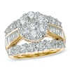 Thumbnail Image 1 of Previously Owned - 4 CT. T.W. Diamond Cluster Engagement Ring in 14K Gold