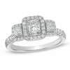 Thumbnail Image 0 of Previously Owned - 1 CT. T.W. Radiant-Cut Diamond Three Stone Ring in 14K White Gold