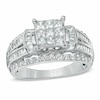 Thumbnail Image 1 of Previously Owned - 1-1/4 CT. T.W. Princess-Cut Composite Diamond Engagement Ring in 10K White Gold