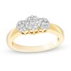 Thumbnail Image 1 of Previously Owned - 1/2 CT. T.W. Diamond Flower Ring in 14K Gold