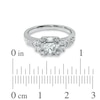 Thumbnail Image 2 of Previously Owned - 1 CT. T.W. Princess-Cut Diamond Art Deco-Inspired Engagement Ring in 14K White Gold