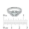 Thumbnail Image 2 of Previously Owned - 1 CT. T.W. Princess-Cut Diamond Art Deco-Inspired Engagement Ring in 14K White Gold