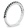 Thumbnail Image 1 of Previously Owned - 1/5 CT. T.W. Black Diamond Band in 10K White Gold