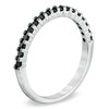 Thumbnail Image 1 of Previously Owned - 1/5 CT. T.W. Black Diamond Band in 10K White Gold
