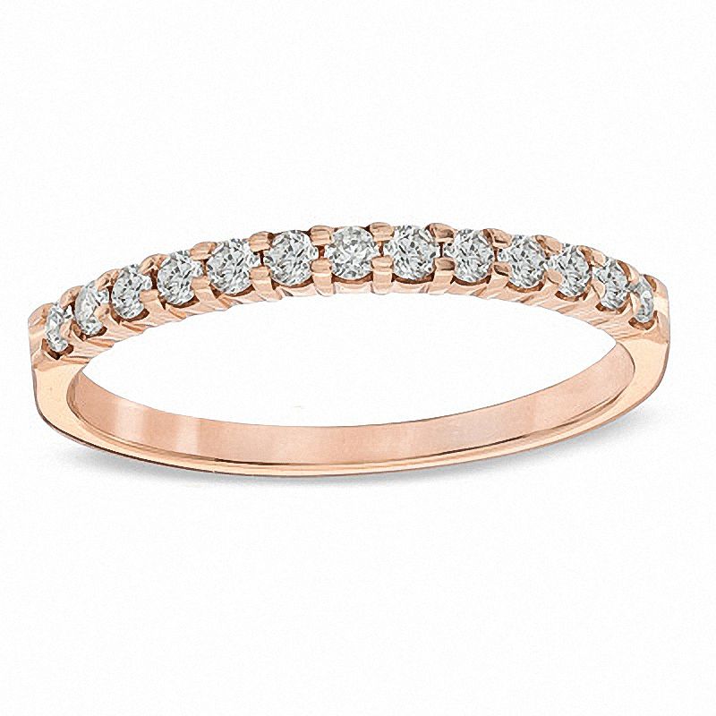 Previously Owned - 1/4 CT. T.W. Diamond Anniversary Band in 14K Rose Gold