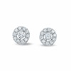 Thumbnail Image 1 of Previously Owned - 1/2 CT. T.W. Diamond Frame Stud Earrings in 10K White Gold