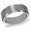 Thumbnail Image 1 of Previously Owned - Triton's Men's 8.0mm Comfort Fit Beveled Edge Wedding Band in Tungsten