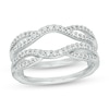 Thumbnail Image 0 of Previously Owned - 1/3 CT. T.W. Diamond Split Shank Solitaire Enhancer in 14K White Gold