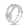 Thumbnail Image 1 of Previously Owned - 1/3 CT. T.W. Diamond Split Shank Solitaire Enhancer in 14K White Gold