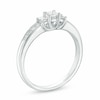 Thumbnail Image 2 of Previously Owned - 1/2 CT. T.W. Princess-Cut Diamond Three Stone Engagement Ring in 10K White Gold