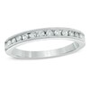 Thumbnail Image 0 of Previously Owned - 1/4 CT. T.W. Diamond and Milgrain Anniversary Band in 10K White Gold